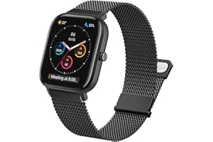 HATOLOVE Pasek do Amazfit GTS, 20 mm metalowy pasek ze stali nierdzewnej do Amazfit GTS 4, GTS 4 Mini, GTS 2 Mini, GTS 2, GTS 3, Amazfit Bip, Bip U, Bip U Pro, GTR Mini, Amazfit Active