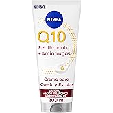 NIVEA Q10 Anti-Wrinkle Firming Cream for Neck and Decolletage (200ml), 72h Body Moisturizer with Creatine and Provitamin B5,