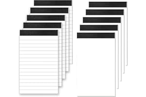 Roosea 10 Pcak A7 Small Notepads Refills Mini Note Pads Notepad Refills Small Memo Pads 3x5 Inch Notepad Memo Book Refills Mini Pocket Notepad A7 Notebook Refillable for School Office Daily Planning