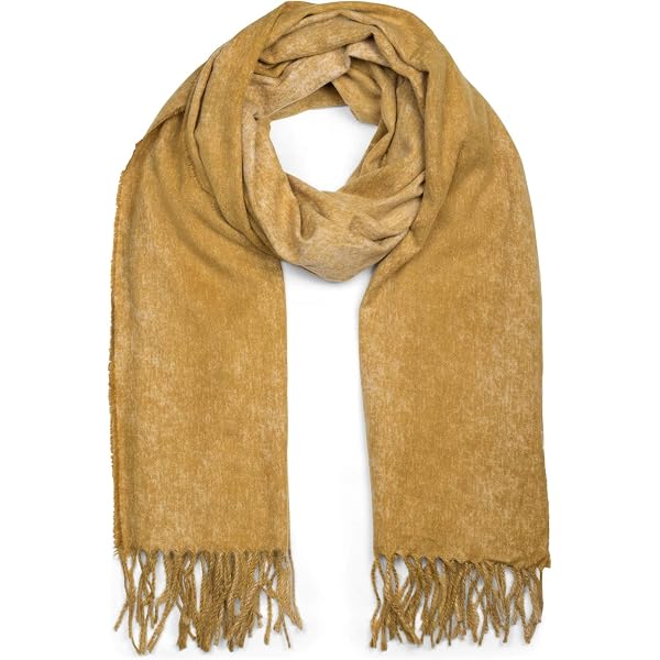 Foulard StyleBREAKER Motif Marbré - 72x188 Cm, 100% Viscose, Détails Dorés - Étole D'hiver Femme