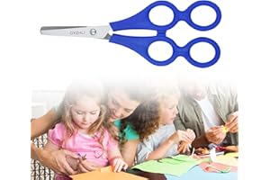 SEMINISMAR Apprendimento,Forbici Terapeutiche,Forbici 4-anelli,Forbice per Bricolage,Forbici per Bambini,Forbici per Imparare a Lavorare,Forbici Terapeutiche per Maternità e Bambini,Blu