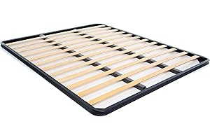 DOLCI SOGNI Rete Matrimoniale 160x200 Senza Piedi Rinforzata con Doppia Barra in Ferro, Rete Ortopedica Doghe Letto Matrimoniale, Rete Matrimoniale 160x200 per Letto Contenitore 100% Made in Italy