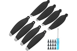 Dilwe Accessoire d'hélices de Drone RC Accessoire adapté pour Mavic Mini (Noir avec Bord argenté)