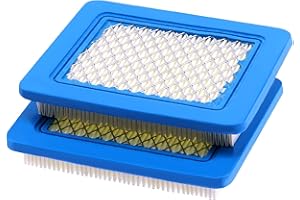 VooGenzek 2 Pièces Cartouche de filtre à air 491588S, Filtre a Air Tondeuse, Bleu Filtre a Air Tracteur Tondeuse, Compatible avec Briggs et Stratton 491588 491588S 4915885 399959 PT15853