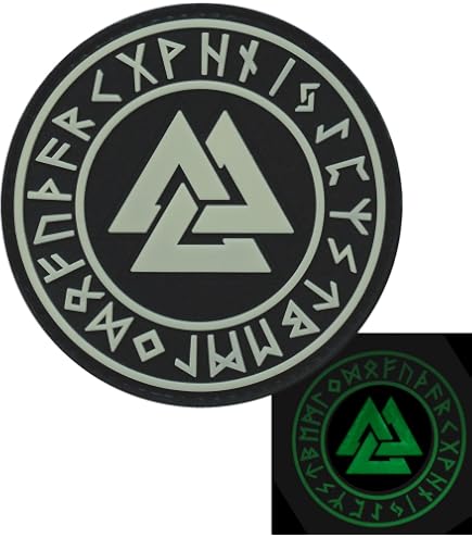 Norse Raben Banner PVC Patch – Wikinger-Motiv, 6,6x7,6 Cm, Klett-Velcro-fähig