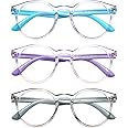SANHOOPOLO Kids Blue Light Blocking Glasses 3 Pack Kids Computer Reading Blue Light Blocking Glasses for Boys Girls Age 3-11