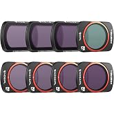 Freewell 8Pack All Day QuickSwap ND/PL, ND, CPL Filter Kit for Osmo Pocket 3: Easy Magnetic Installation, Color Accuracy and G