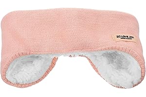 Healeved Fleece Sleep Ear Muffs - Pink Kids Ear Muffs with Soft Fuzzy Lined, Noise Cancelling Sleep Ear Warmer Headband 2 in 1 for Travel Study - Winter Warm Ear Muff