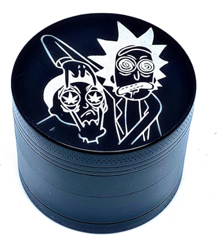 Combo Grinder 40 Mm + Plateau De Roulage 18x14 Cm - Alliage De Zinc, 4 Parties, Design Alien - 9