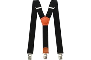 Decalen Bretelles pour Hommes et Femmes Une Taille Convient Tous Les Clips Forts Style Y Diverses Couleurs