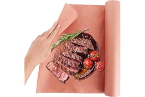 LOPYXBR Pink Butcher Paper, 40cm x 30m/15.7in x 98.4ft Original Butcheres Paper, Food Grade BBQ Baking Papers Roll, Butcher Papers for Sublimation Smoker Fish Meat and Sausage Perfect Cooking of Juicy