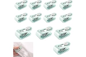 PENMOL 12PCS Duvet Clips Needleless Duvet Clip Duvet Clips to Keep Duvet in Place ABS Plastic Perfect for Ladies Men Quilt Duvet Cover