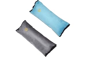 MHwan protege ceinture de securite enfant, 2 pièces de soutien pour la tête et le cou enfant adulte protection ceinture de sécurité enfant, en coton super doux protege ceinture voiture