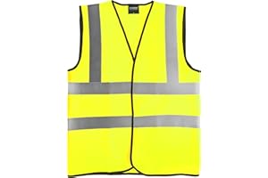 STEP AHEAD/KUEST Step Ahead Hi Vis Vest Hi Viz High Visibility Reflective Safety Vest Security Waistcoat EN20471