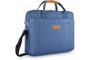 ‎DOB SECHS DOB SECHS etui na laptopa, wodoszczelne odporne na uderzenia, Torba na laptopa, torba na ramię, Torba Aktówka Kompatybilny z laptopami 17-17,3 cala notebooka, niebieski