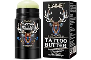 NUEDSFXO Tattoo Aftercare Butter Balm, Tattoo Cream Aftercare, Old & New Tattoo Healing Brightener for Color Enhance, Natural Organic Moisturizer Tattoo Balm (1 pack), 80 g, 2.6 fl oz