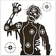 100 PAPER TARGETS Zombie Air Gun Pistol Rifle Pellet 14x14cm 100gsm Paper Shooting Gun Training Practice #148A