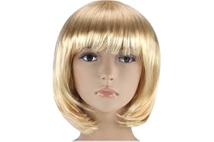 Matissa WOMEN'S LADIES SHORT BOB WIG FANCY DRESS COSPLAY WIGS POP PARTY COSTUME (Blonde)