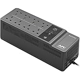 APC by Schneider Electric BACK-UPS ES - BE850G2-UK - Uninterruptible Power Supply 850VA (8 Outlets, Surge Protected, 2 USB Ch