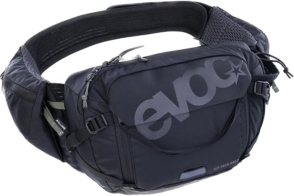 EVOC HIP PACK PRO 3, höftväska (AERO FLEX höftbä , AIR FLOW CONTACT SYSTEM, nätmaterial, verktygsfack, midjeväska, perfekt