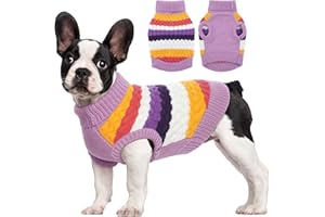 Kuoser Warm Hundepullover, Hundepullover Kleine Hunde, Hundepullover Mittelgroße Hunde, Hundepullover Fleece, Hunde Kleidung Für Kleine Hunde,Winter Hundepullover Lila M