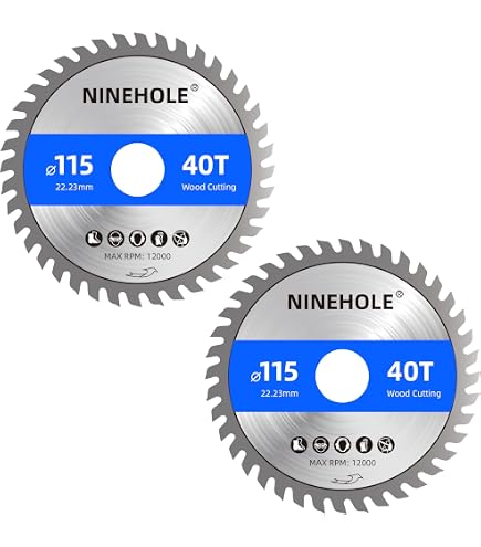 Lame De Scie Circulaire TopsTools 115mm 60 Dents HSS, Compatible Worx WX427 Et Autres
