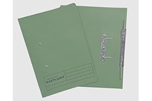 PLASTOREG Eastlight Transfer Spring File, 38mm Foolscap, Colour Green, Box 25