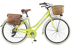 Via Veneto by Canellini Bici Vélo Citybike Byciclette CTB Femme Dame Vintage Retro Via Veneto Aluminium (Jaune, 46)