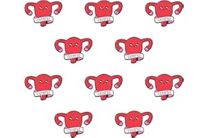 WANDIC 10 broches esmaltados en forma de útero, ovario útero, para mujer y mujer, símbolo médico, joyería regalo para enfermera, doctor, decoración feminista