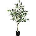 YOLEO 4FT Artificial Bay Laurel Tree Tall Faux Ficus Silk Bay Laurel Plant with Lifelike Bay Laurel Leaves Fake Bay Laurel Tree for Home Office Indoor Decor