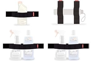 ‎TRUNKEXPERT TrunkExpert Zestaw 4 pasków na rzepy do samochodu, 1 x 20 x 5 x 0,3 cm, 1 x 30 x 5 x 0,3 cm, 2 x 40 x 5 x 0,3 cm, wytrzymały czarny wodoszczelny do mocowania transportowanych przedmiotów