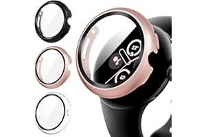 Diruite 3 Packs Etui Ochronny do Google Pixel Watch 2/Pixel Watch Screen Protector,Odporność Zarysowanie HD Ochronne Etui do Google Pixel Watch 2/Pixel Watch Panzerfolie Ochronny