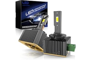 SHINYY Lampadine D3S LED per Fari, 2023 Nuovo CANBUS Anti Errore 120W 6000K Xeno Bianco Lampade LED D3S per Auto Anabbagliante Abbagliante Kit di Conversione, Sostituire OEM Luce Xeno HID, 2PCS