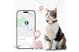 SEEWORLD Mini GPS Cat Tracker 4G Pet Tracker for Cats Real-Time Location Tracking Activity Monitoring Location History GPS Tracker for Cats Unlimited Range 5-10 Days Battery Life Subscription Required