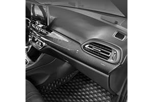 ‎FUEISOF FUEISOF für Hyundai I30 2017-2023 Armaturenbrett Abdeckung Mittelkonsolenverkleidung Kohlefaser Stil ABS