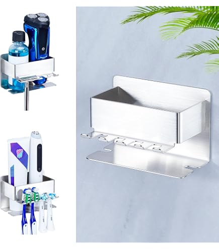 Zahnbürstenhalter Zur Wandmontage – 2 Stück, Einzelschlitz-Design Mit Abdeckung, Feuchtigkeitsbeständig, Für Familie