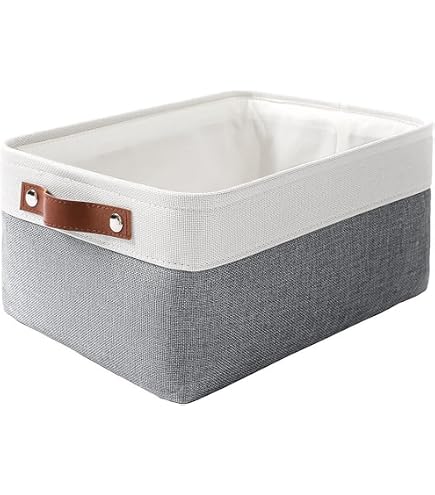 Boensi Grande Cesto Portacoperte In Corda Di Cotone 54x43x30 Cm - Contenitore Rettangolare Per Giocattoli E Vestiti