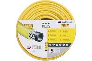 CELLFAST Tuyau Arrosage 3 Couches Flexible Fil De Qualité Supérieure Résistant Aux UV 1 2 Pouces 25 Mètres Plus