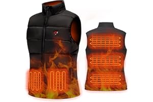Hoelg Chaleco Calefactable Mujer 3 Niveles de Control de Temperatura DiseñAdo, Adecuado Para Caminata de Invierno, Ciclismo o Pesca (Mujer M)