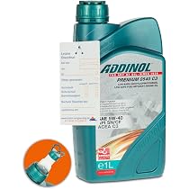 Addinol 2X Motoröl 5W-40 Premium – 4 Liter | Für Benzin & Diesel, C3 Spezifikation