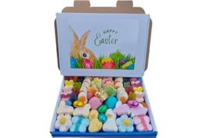 NILLKANTH Easter Pick n Mix Sweets 400g - Ducks Mallows, Foiled Mini Eggs, Fried Eggs, Happy Flowers, Bunnies, Rabbit Heads, Butterflies