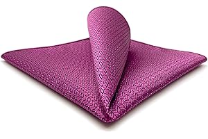 S&W SHLAX&WING Pañuelos de Bolsillo para Hombres Color Sólido Azul Verde Amarillo XL para Boda