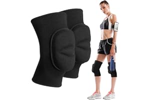 Jostift Volleyball-Knieschoner, Antirutsch Knieschützer, Weiche Atmungsaktive Kollision Vermeidung Knieschützer, Schützende Knieschiene für Tanz Yoga Fußball Tennis Laufen Radfahren Klettern (S)