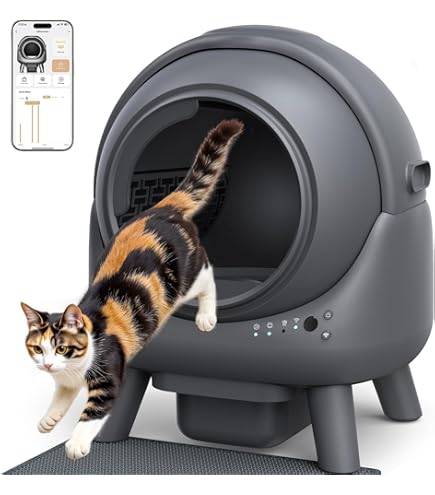Anti-Klammer Design Breite ffnung Selbstreinigende Katzentoilette -  Automatisches Katzenklo Mit App-Steuerung & Geruchskontrolle - Niedriger  Einstieg