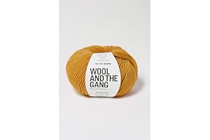 Wool and the Gang The One Merino, Mustard Sally, 50g, Aran/Worsted