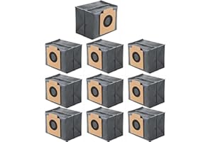 AIFIZO 10 Pack X10 pro Omni Dust Bags Replacement for Eufy Clean X8 Pro/X10 Pro Omni Robot Vacuum Self Empty Station, Replacement Dust Bags Accessories Part