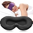 Umisleep 2024 Sleeping Mask for Side Sleepers, 3D Men, Women, Soft and Breathable Eye Mask, Sleep Masks, 100% Light Blocking Goggles with Adjustable Strap Travel, Purple