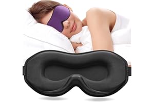 Umisleep 2023 Máscara para dormir de lado, máscara para dormir 3D para hombre, mujer, máscara de ojos suave y transpirable, gafas de dormir 100% con bloqueo de luz con correa ajustable para viajes
