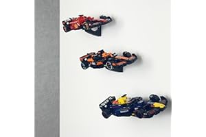 Brick Nest Supporto da parete compatibile con Lego F1 Speed Champions Race car Formula 1 espositore (10 supporti da parete)