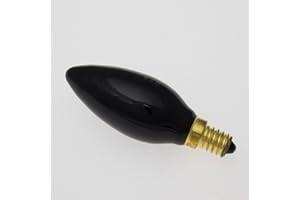 showking Black light C35 240V / 40W - UV-candle bulb/Base E-14 / UV-active - energy saving black light - UV lamp
